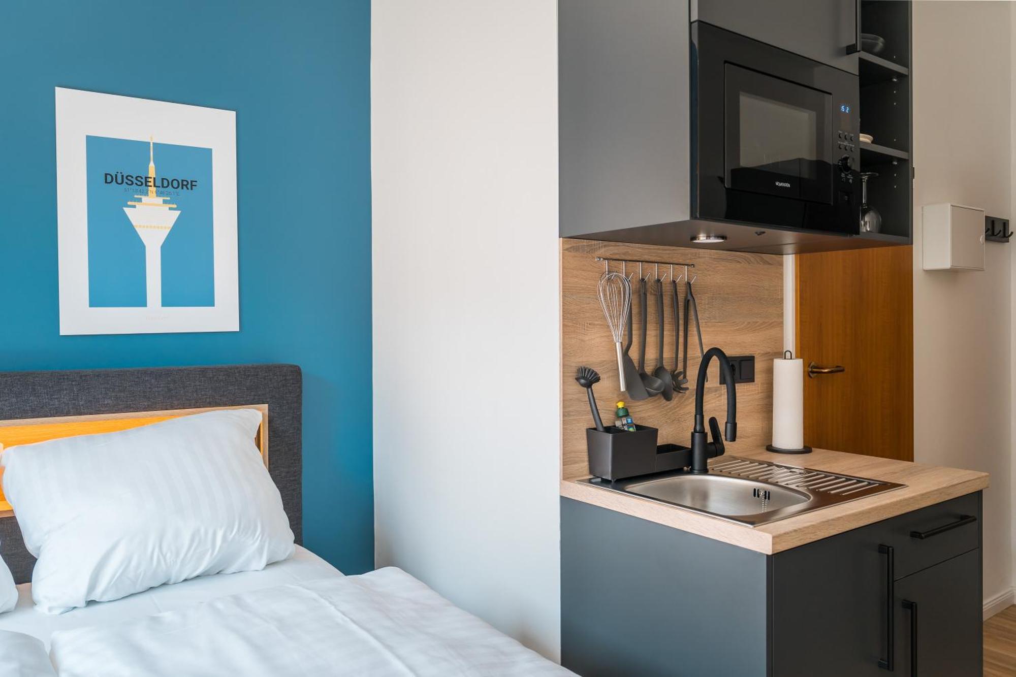 Antares Apartments Düsseldorf Esterno foto